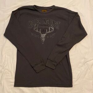 Buckwear “Killer Instinct” long sleeve thermal. Size L